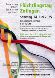 Flüchtlingstag Zofingen: 14. Juni 2025: Zusammen leben. Zusammen wachsen. (Flüchtlingstage Aargau)